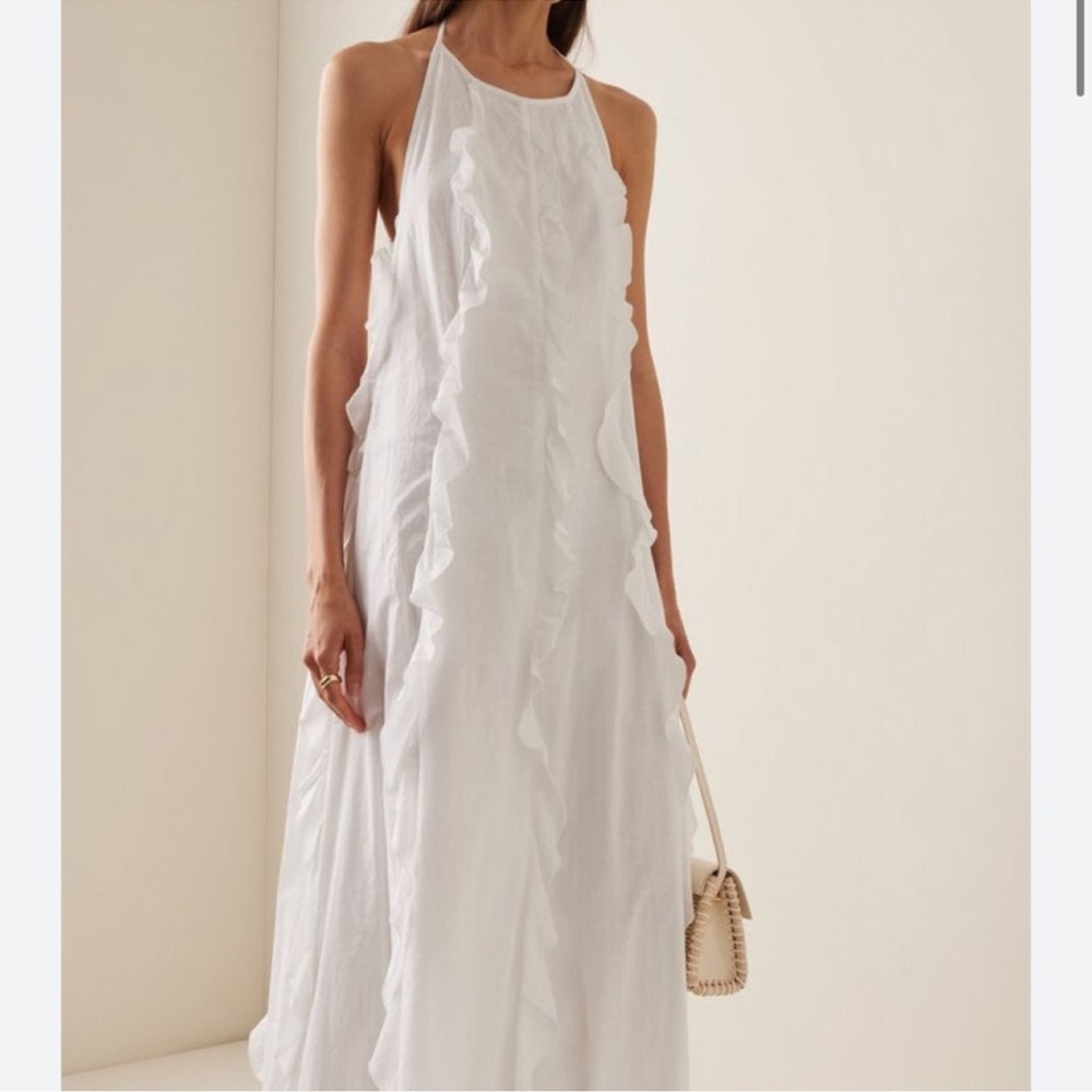 NWT Staud Marika Ruffle Gown